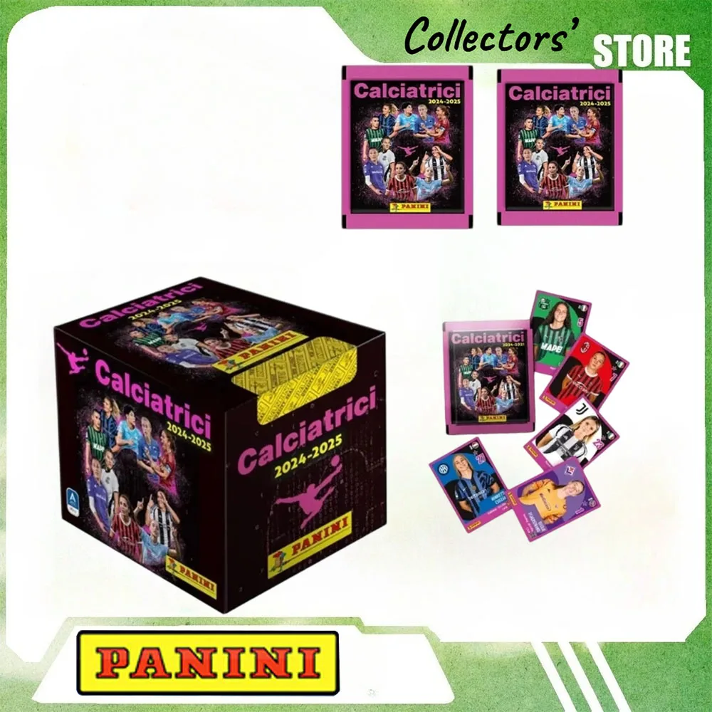 2025 Panini Women Football Sticker Album Rare Vintage Limited Sports Memorabilia Birthday Holiday Fan Gift 5 Sealed Packs