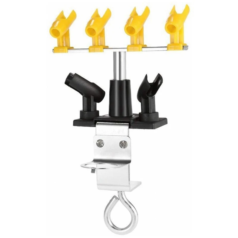 

Airbrush Holder Kits Universal Clamp-On Hold Up 6 Paint Airbrush And 1 Regulator 360Degree Efficient Work