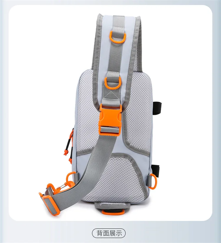 Multifunktionale Angeltasche mit großer Kapazität aus Oxford-Gewebe, verstellbare Schulter- und Hüfttasche für Outdoor-Angeln. – Detail 14