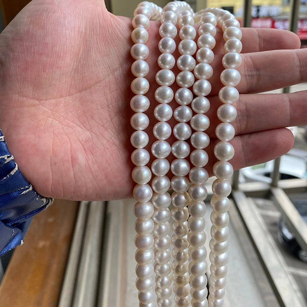 AAAAA 10-11mm Near-round Natural Freshwater Pearl Loose Beads Loose Pearls for DIY Jewelry Making Necklace Bracelet Accessories