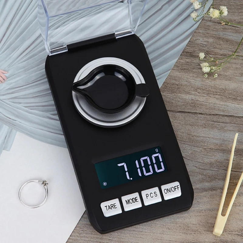 50G Mini Portable Electronic Scale 0.001G High Precision Bag Jewelry Diamond Gemstone Balance Electronic Scale