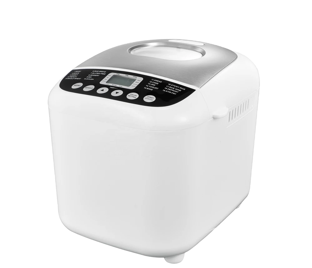 19 in 1 Home Bread Maker Machine Large Glass Clear LCD Display Electric Efficient Time-Saving Bread Making Machine
