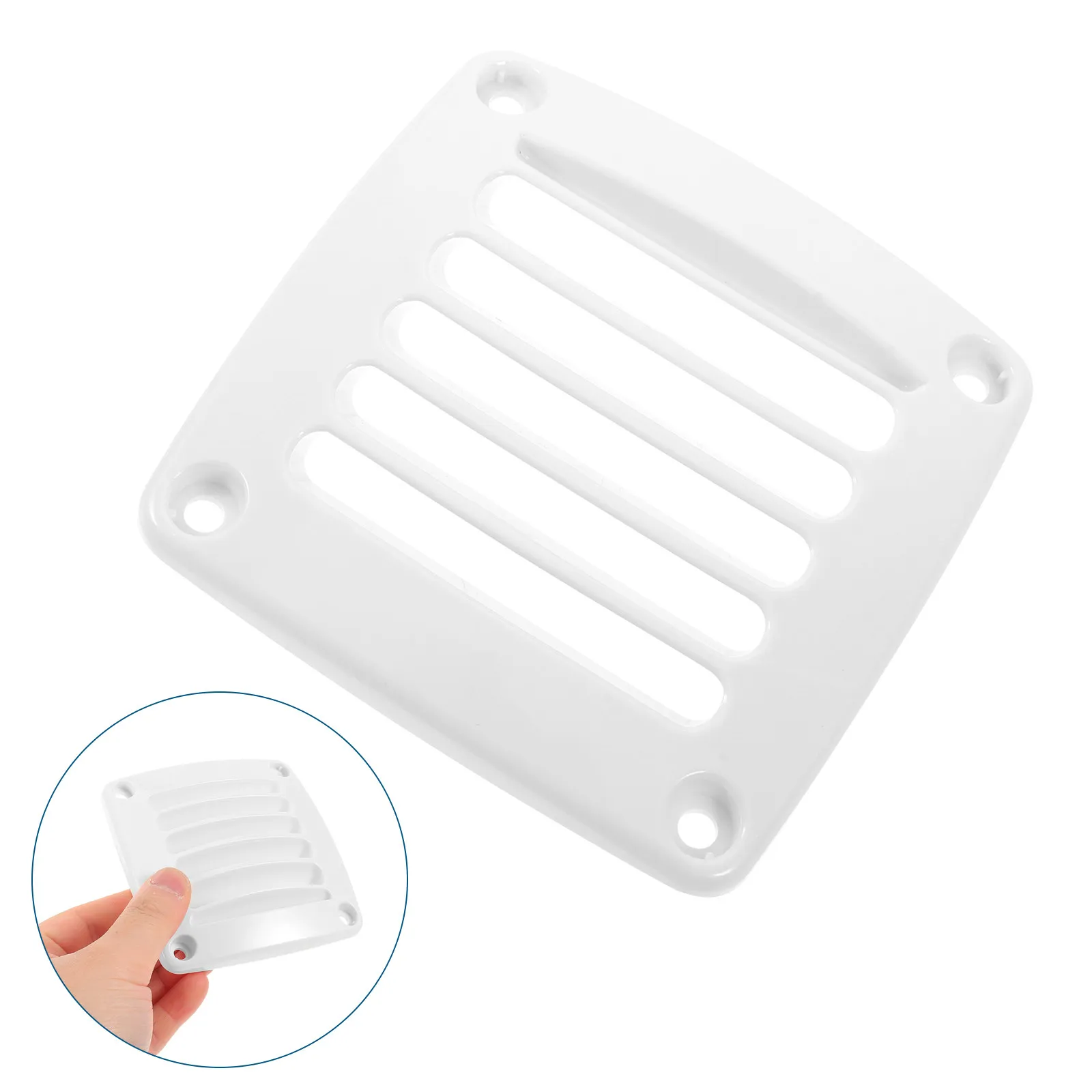 Marine Boat Vent Louver 3.6 Flush Mount Plastic Thru Vent Replacement for Yacht Rvs Outdoor Ventilation Cover Louvered Vents