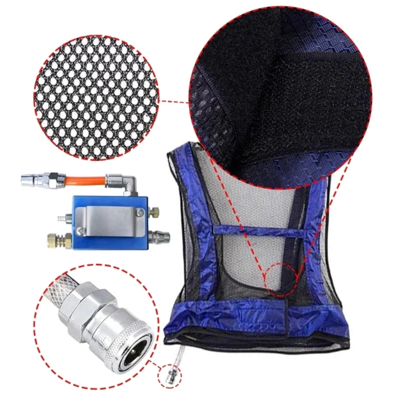 

Breathable Industrial Air Cooled Waistcoat Vest For Construction Workers Welders
