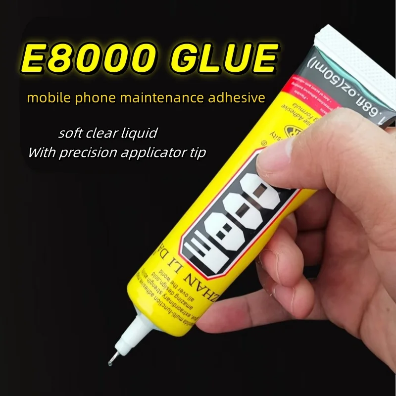 E8000 Sealant Glue Transparent DIY Drill Rhinestone Repair Cell Phone 50/110ML Slow Drying Fabric Clothes Acrylic Plastic Nylon