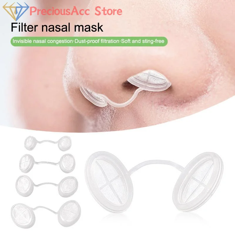 4/10Pcs Disposable Nose Filters Invisible Nasal Plugs for Dust Smoke Outdoor Daily Protection Travel Use DIY Crafts