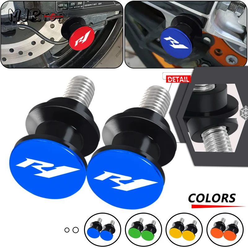 

Motorcycle Accessories For YZFR1 YZF-R1 r1 2020-2023 2024 2025 6mm CNC Swingarm Spools Slider Stand Screws Slider Protector