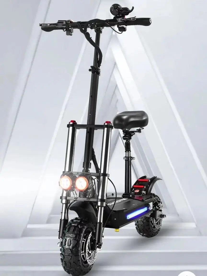 2024 T88PLUS China warehouse new 11-inch off-road electric scooter adult maximum speed 80km/h off-road electric scooter