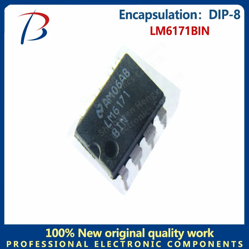 

10pcs Operational amplifier Buffer amplifier LM6171BIN package DIP-8 70MHz 3mA