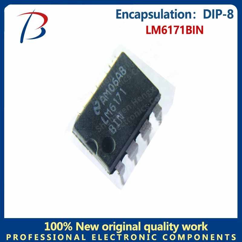 10pcs  Operational amplifier Buffer amplifier LM6171BIN package DIP-8 70MHz 3mA