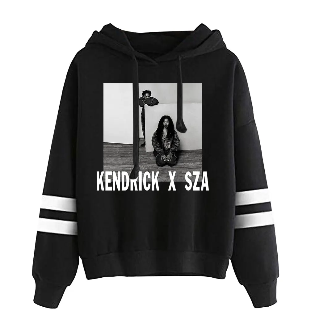 Kendrick Lamar And SZA merch The Grand National Tour  hooded  Pocketless Parallel Bars Sleeve Sweatshirt Women Men