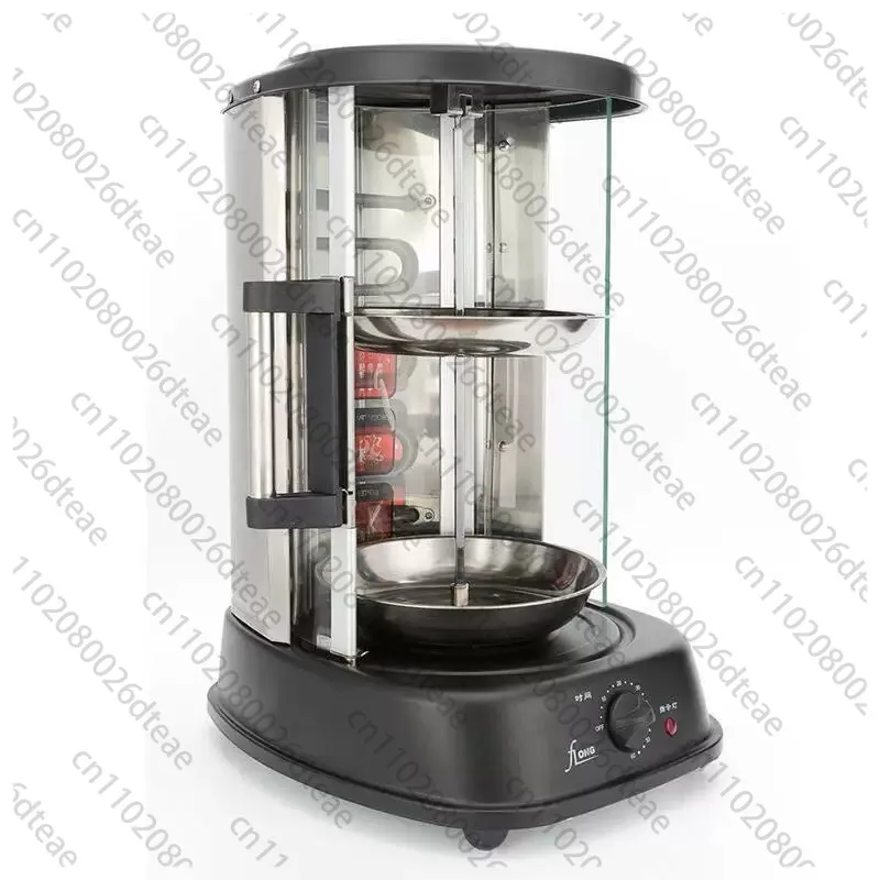Household Vertical Rotisserie Oven Electric Automatic Chicken Roaster Shawarma Barbecue Grill Machine