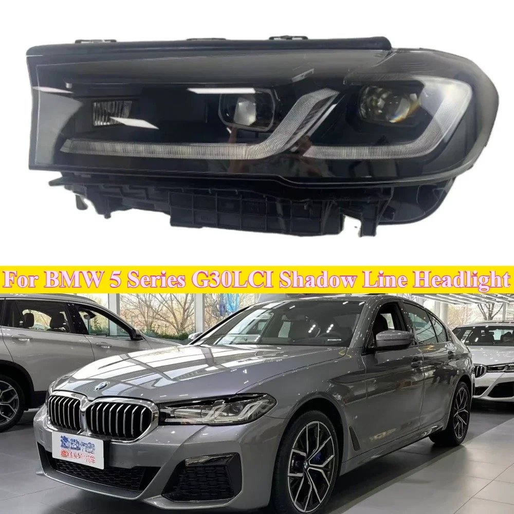 For BMW 5 Series G30LCI Headlight 2021-2023 G30 G31 Headlights 520i 525i 530i Headlight Full LED Shadow Line Headlight Assembly