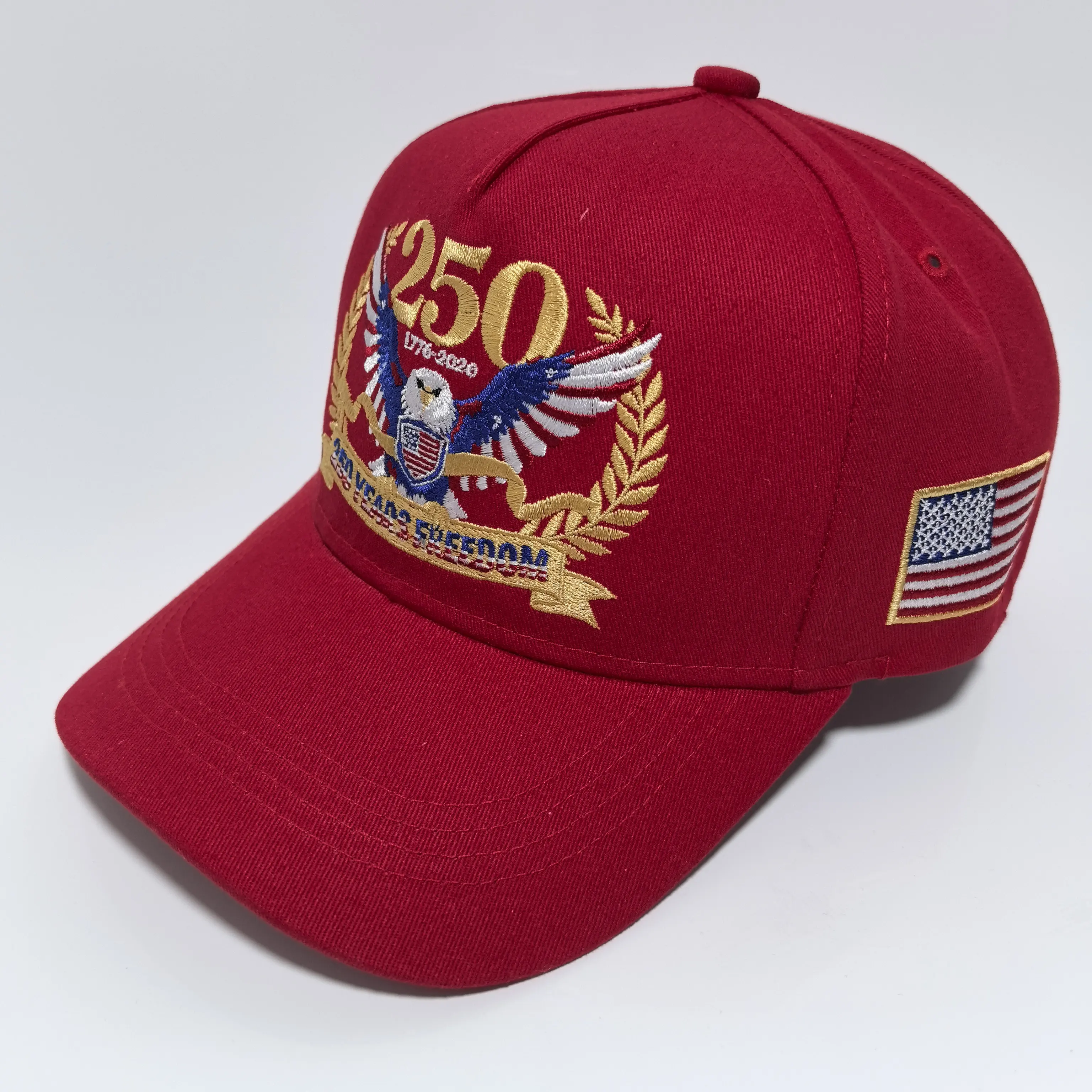 野球帽、白頭鷲の旗が刺繍されたキャップ、アメリカ愛国的なパパ - Golf Cap Dad のレビューと価格