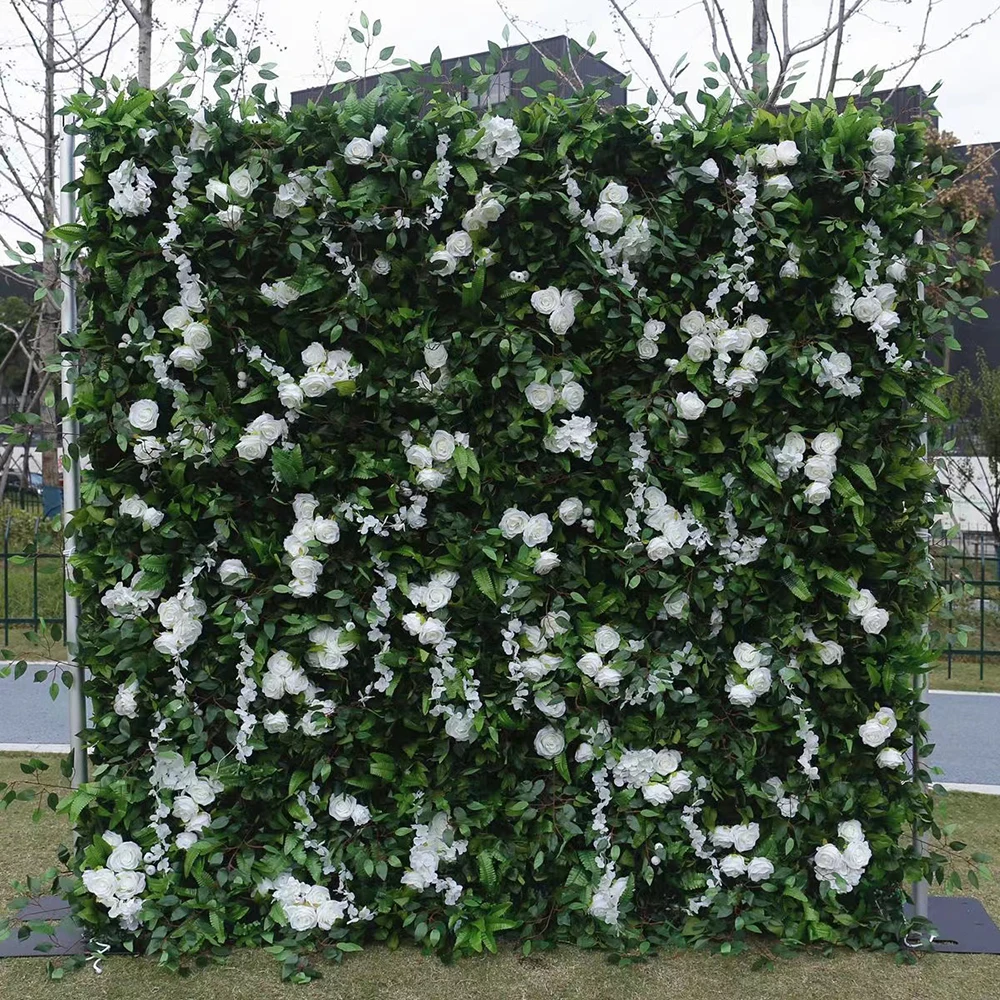 

Factory customize various style flower decoration backdrop silk flower wall