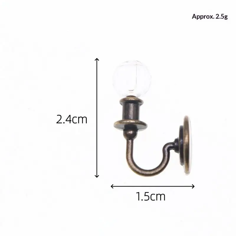 1Pcs Puppe Möbel Spielzeug Miniatur Puppenhaus Legierung Simulation Decke Lampe Hängen Lampe Mini LED Beleuchtung Modell Hause Dekoration