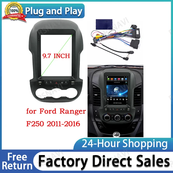 

Car Radio Fascia frame For Ford Ranger 2011-2016 F250 Radio Player 9.7 inch car DVD gps navi Panel Dash Kit Frame