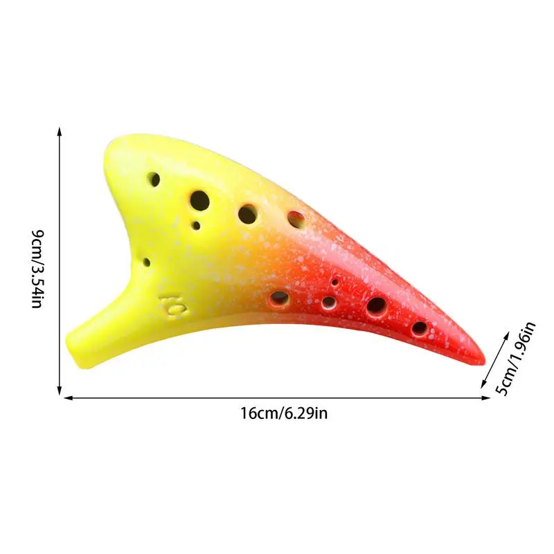 12 حفرة السيراميك الأكرينا ألتو C 12 حفرة الأكرينا الكلاسيكية السيراميك آلة موسيقية ملونة ألتو C الأكرينا للطفل الكبار المبتدئين