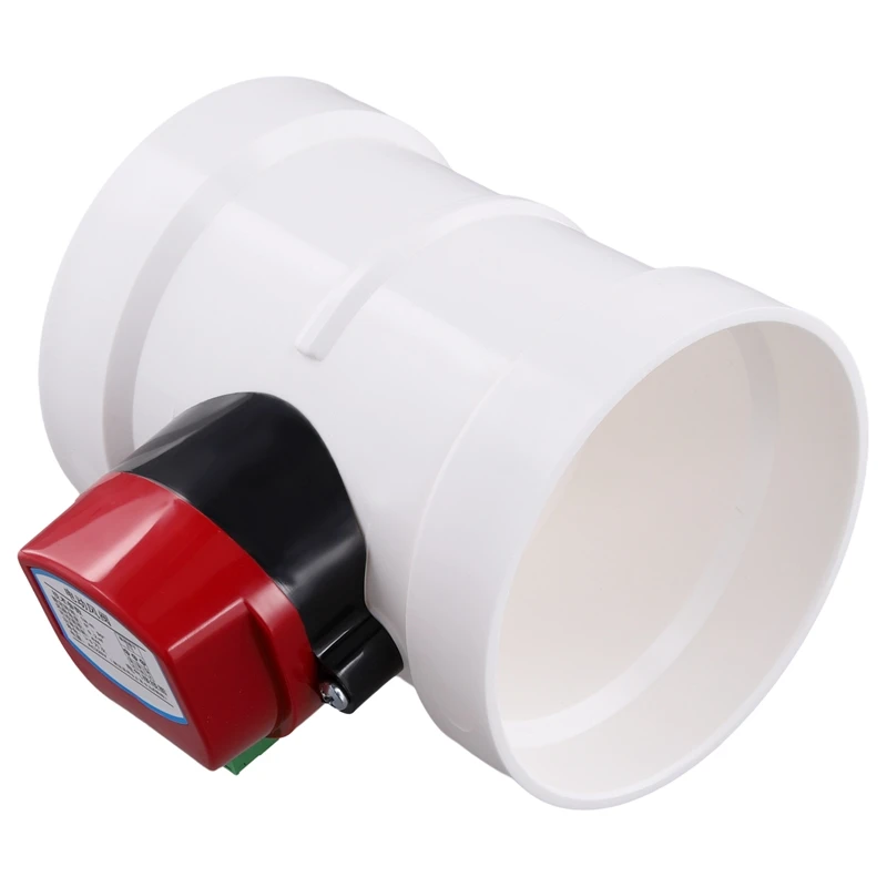 AB42-Plastic Motorized Damper PVC Check Valve Air Duct Volume Controller For Ventilation Pipe 220VAC