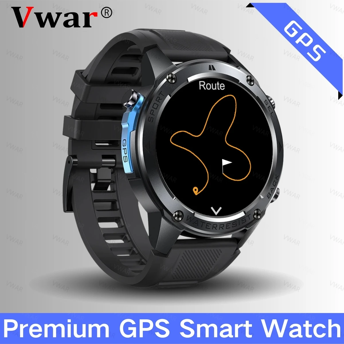 2025 New GPS Smart Watch Built-in Compass Barometric Altimeter Watch AGPS Sports Fitness Tracker Voice Call Smart Bracelet 5 ATM