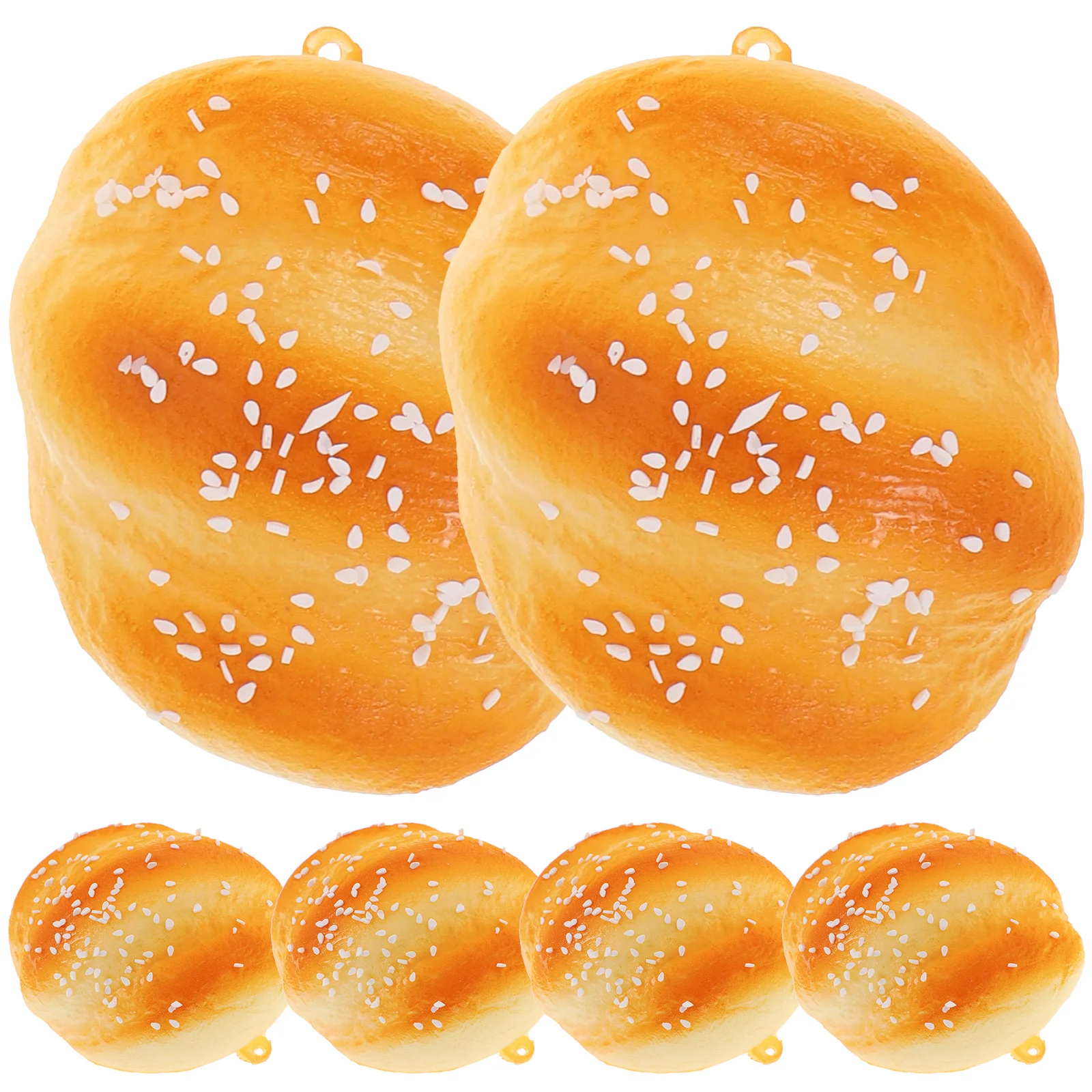 6 Pcs Bread Model Stage Property Simulation Toys Children Pastry Cake Shop Decoration