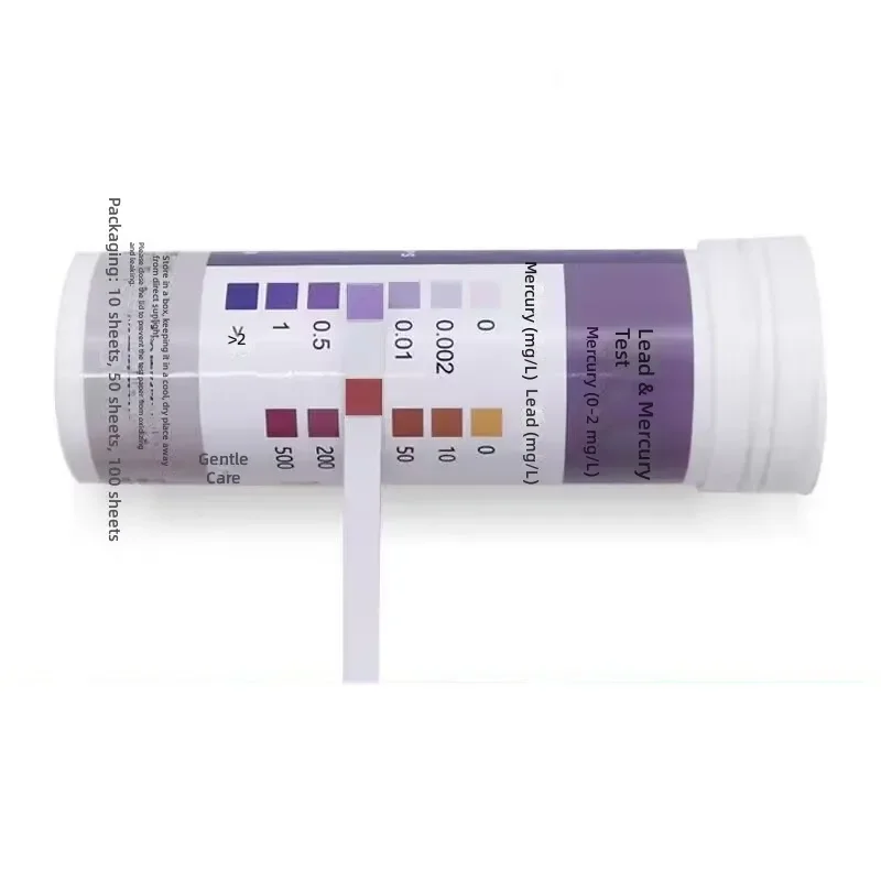 for Lead and Mercury Detection Test Paper Household Drinking Filtered Water Skin Care Cosmetics Heavy Metal Rapid Detection