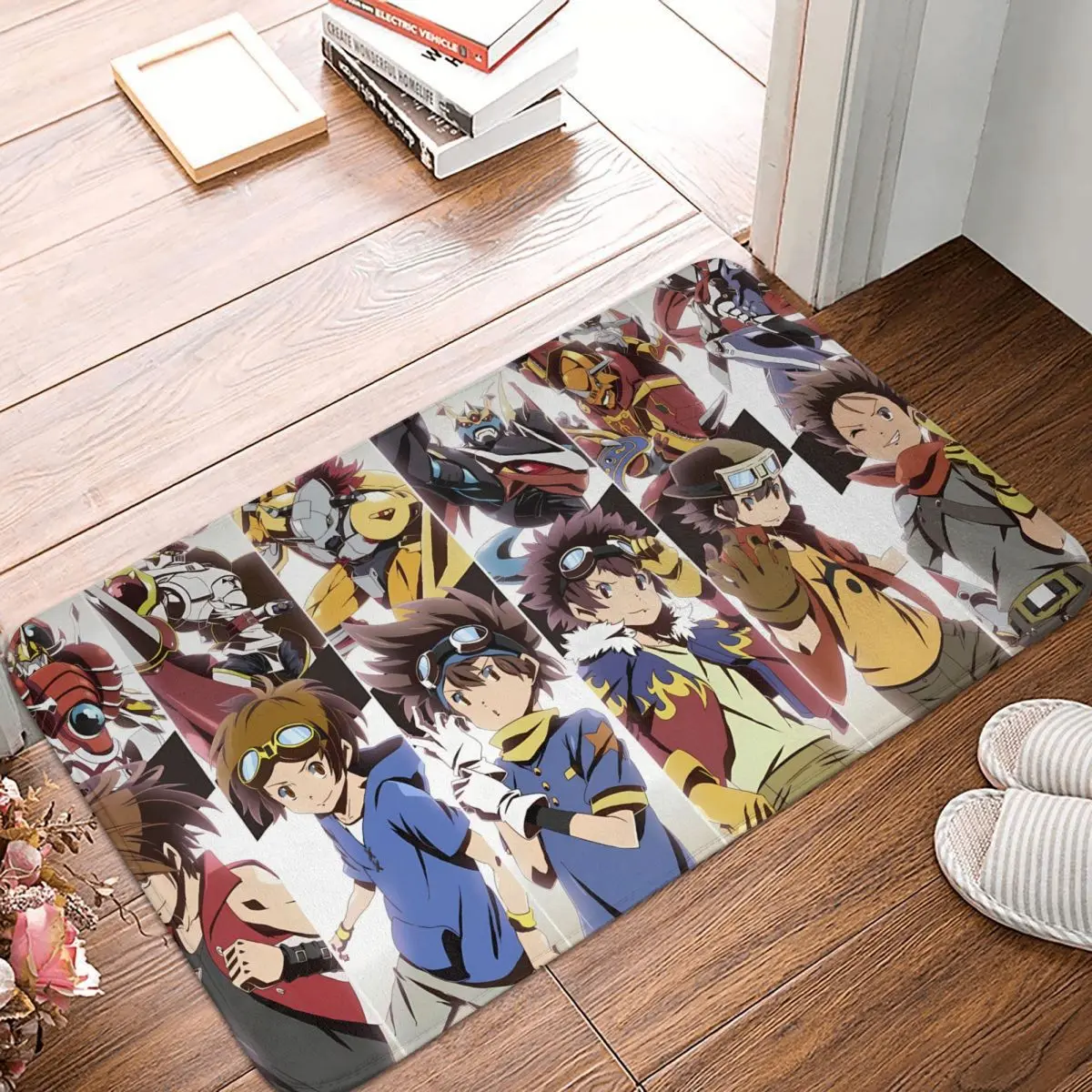 Cool Digimon Adventure Yagami Taichi Anime alfombra antideslizante felpudo alfombra de baño alfombra de pasillo decoración de bienvenida