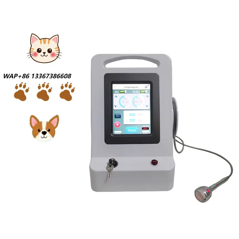 Three-wavelength (980/915/810nm) Pet Physiotherapy Machine Inflammation Relief, ENT Function & Dermatology Treatment