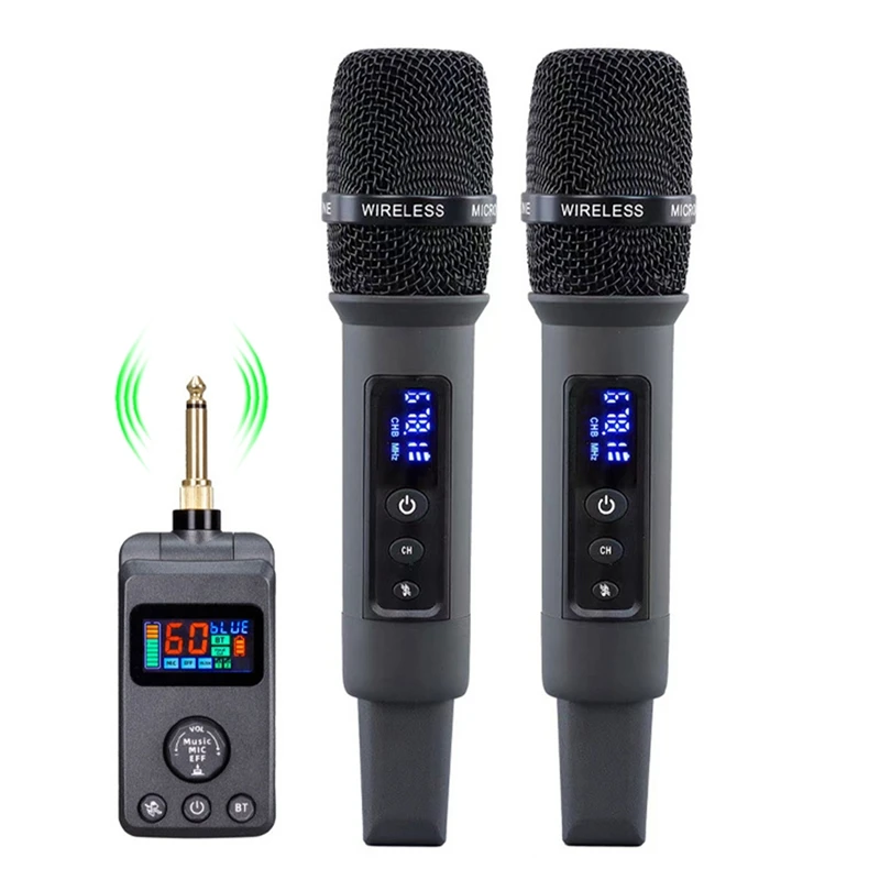 

Wireless Bluetooth Microphone Adjusted Echo Cancellation DSP Microphone Plastic+Metal For Home KTV