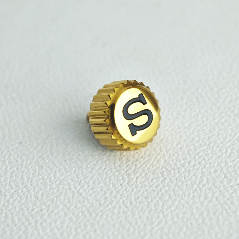 GMT-Uhrengehäuse-Ersatzteile: Schraubkronen mit graviertem S-Zeichen, komplett mit Kronenhülse, passend für NH35 NH36 Automatikwerk – Detail 9