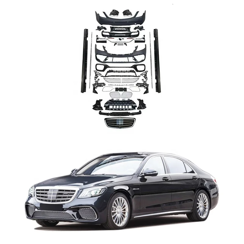 

STLFWholesale Body Kits for S-class W222 Upgrade to S65 A-style for 2018~2020y S400 S450 S500 Auto Parts Car Accessories Car Bum