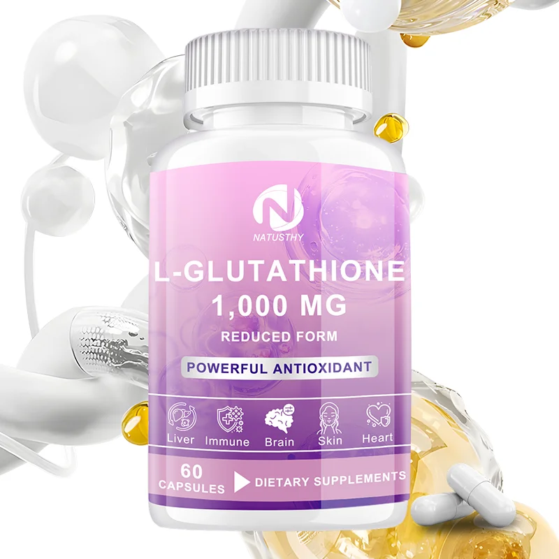 

1000mg Reduced L-Glutathione Antioxidant Supplement - Supports Liver Function, Immune System, Skin Health, and Heart Health