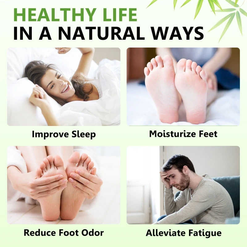 Kinoki Natural Plant Cleansing Toxins Detox Foot Patches For Stress Relief Deep Sleep Feet Pads