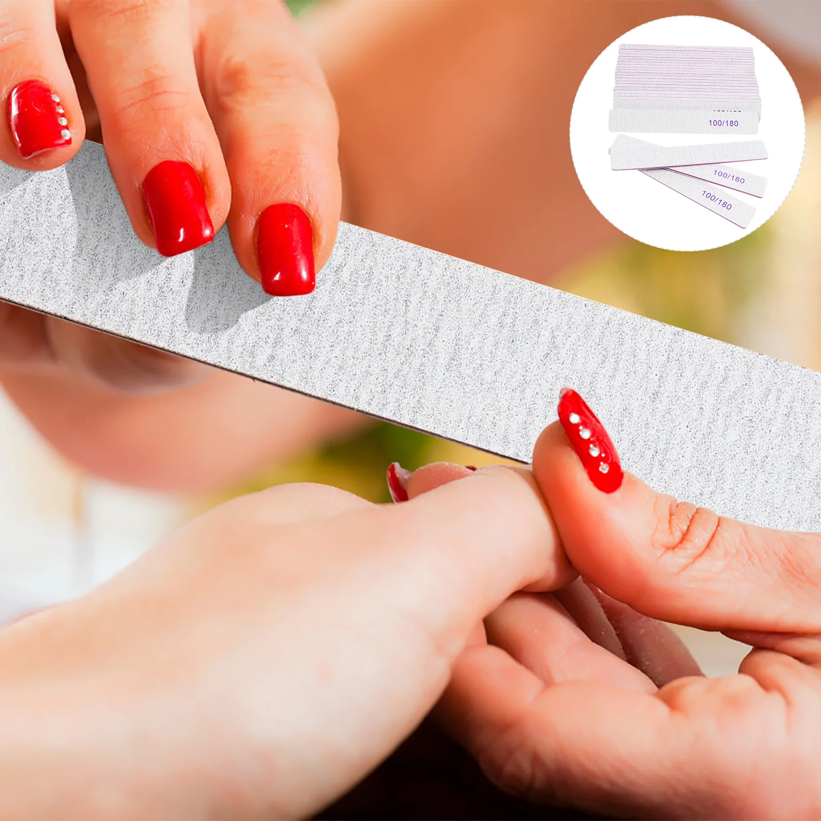 25 قطعة من شرائط صنفرة فن الأظافر عالية الجودة لمجموعة أدوات إزالة طلاء الأظافر لوصلات الأظافر #1