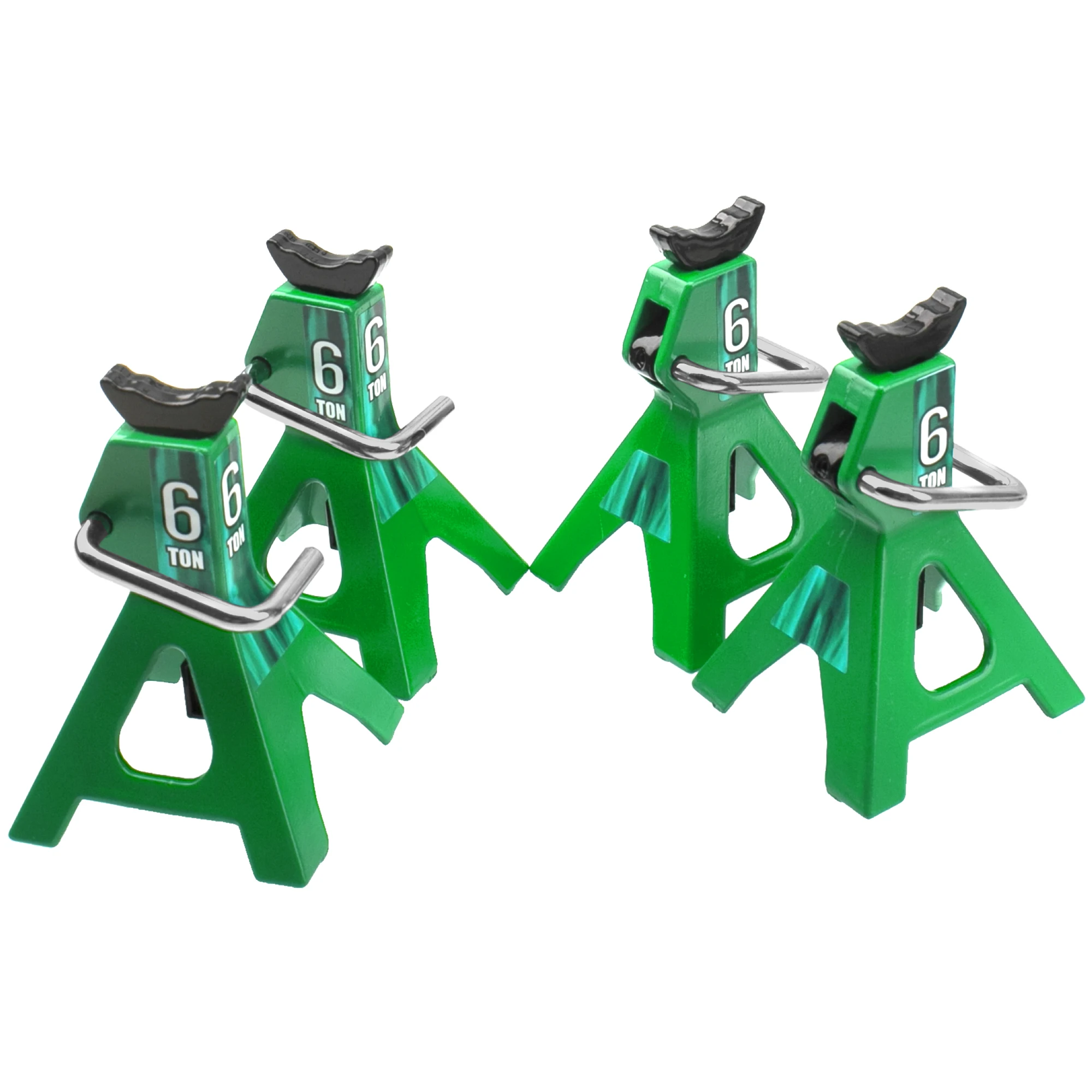 ﻿ 4 Stuks 1/10 RC Schaal Speelgoed Decoratie Metalen RC Jack Speelgoed Stands Simulatie voor Traxxas TRX4 Axiale RC4WD RC Klimmen Crawler auto