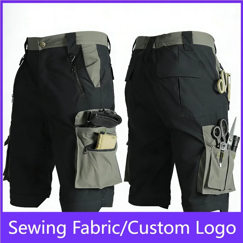Men's Quick Dry Breathable Outdoor Hiking Shorts Lightweight Multi-Pocket Cargo Shorts Tactical Trekking Camping Summer Shorts