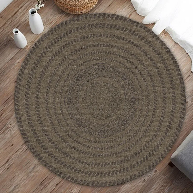 الحرفي البوهيمي الشرقية بيزلي السجاد المستديرة حصيرة البساط اليورو الأمريكية المخملية الأزهار ديكور المنزل غرفة المعيشة صالة غرفة نوم