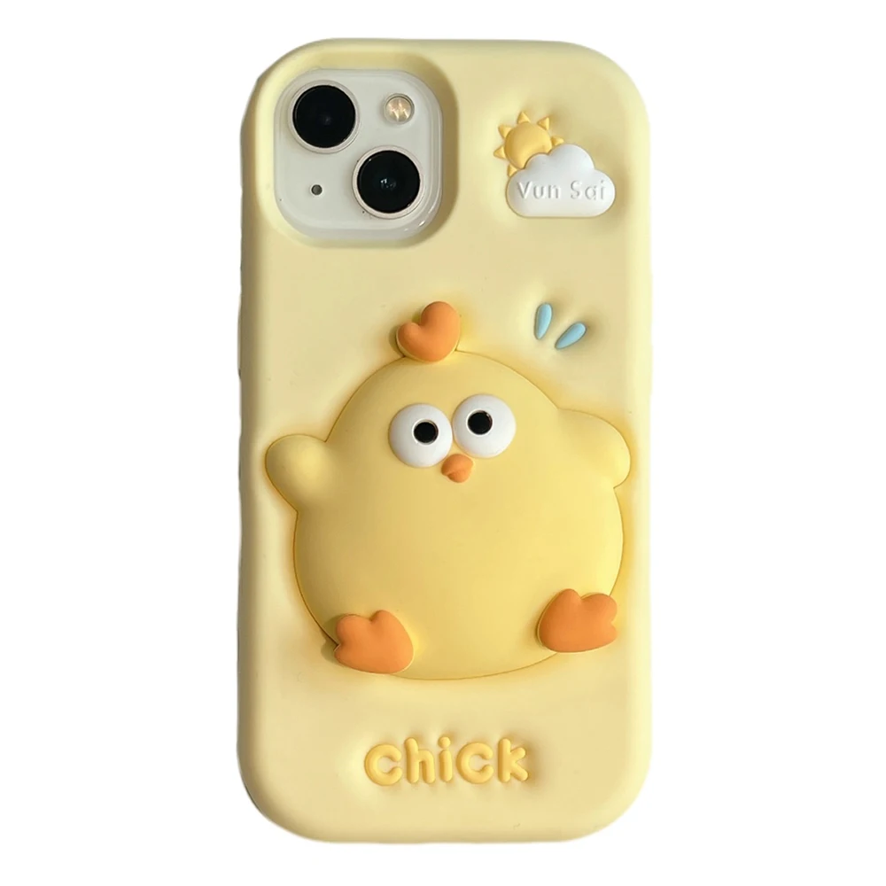 3D Funny Cute Yellow Chick Cartoon Silicone Phone Case for IPhone 13 14 15 16 Pro Max Plus 15pro Shockproof Iphone 16 Pro Cover - AliExpress 202192403 3D Funny Cute Yellow Chick Cartoon Silicone Phone Case for IPhone 13 14 15 16 Pro Max Plus 15pro Shockproof Iphone 16 Pro Cover - AliExpress 202192403