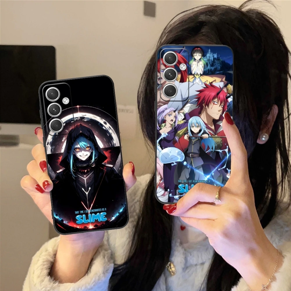 Slime Tensura Rimuru Mobile Phone Case for Samsung Galaxy S24 S23 S22 S21 S20 S10 S9 Plus FE Ultra Lite Black Phone Cover Shell