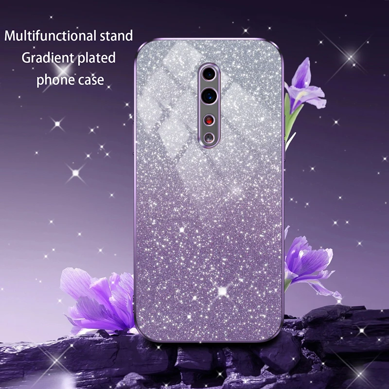 For OPPO RENO Z Reno 2 2Z 3 3 5 5K Case Bling Luxury Electroplate Glitter Phone Case shockproof Soft Bumper Clear Bcak Cover