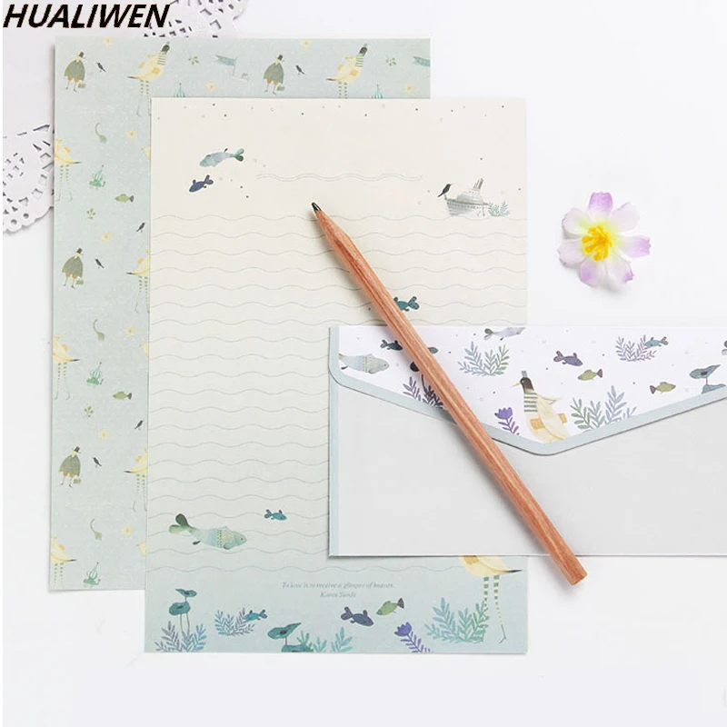 

5pcs/Chinese Style, Ancient Style, A5 Set Stationery, Small, Fresh And Beautiful, Broken Flower Western Style