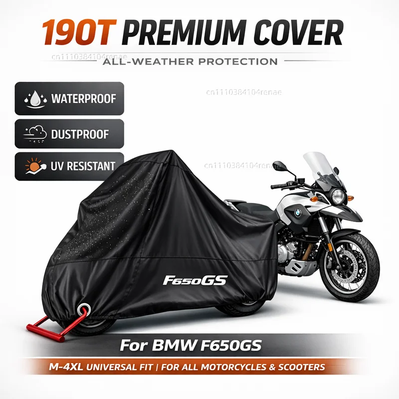 

Чехол для мотоцикла BMW F650GS F650 GS F 650 GS, все года выпуска, 190T, водонепроницаемый, пылезащитный, с защитой от ультрафиолета, всесезонный
