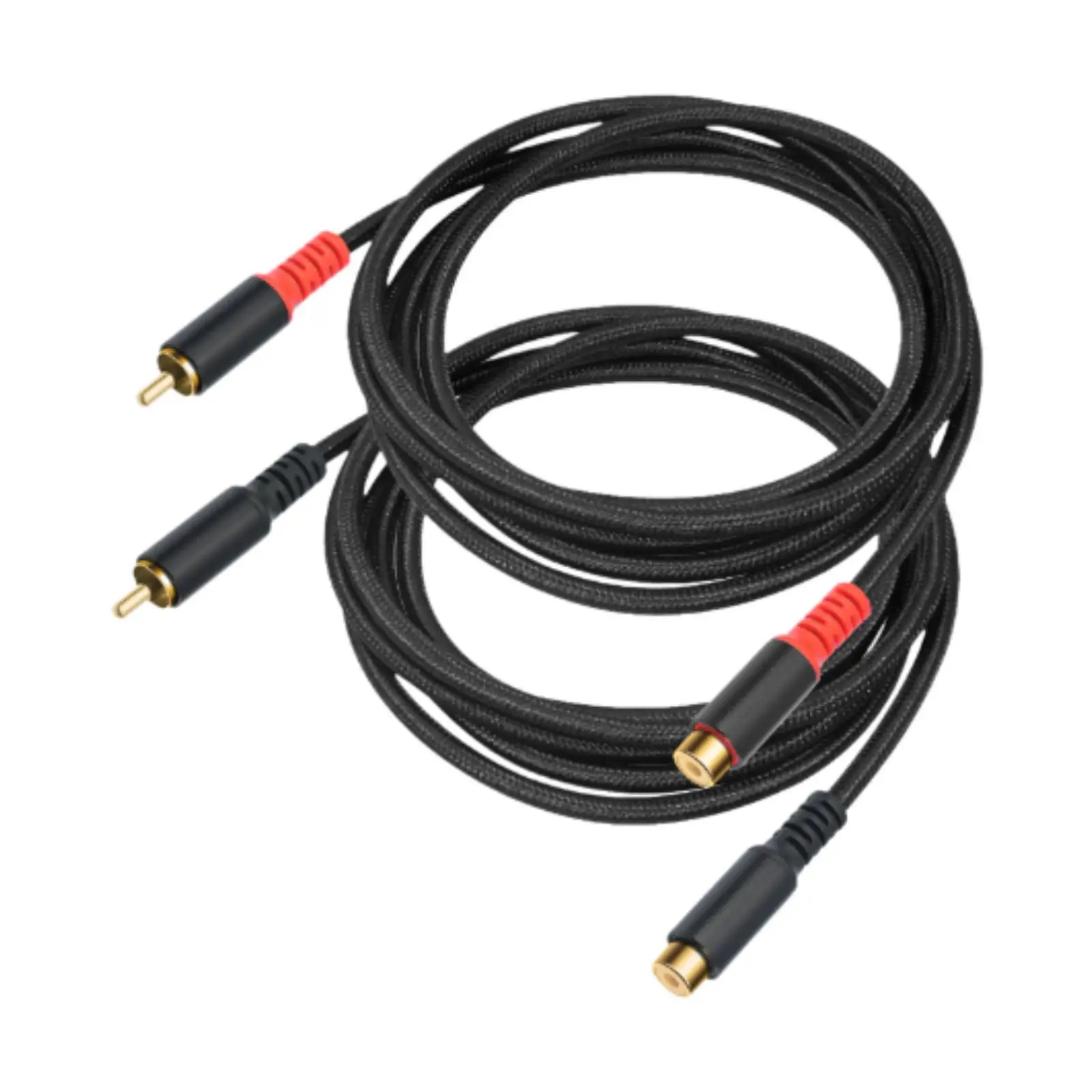 RCA Extension Cable Audio Player Extension Cable Stable RCA to RCA Cable for Laptop Amplifier Home Audio Theater Hi-fi System