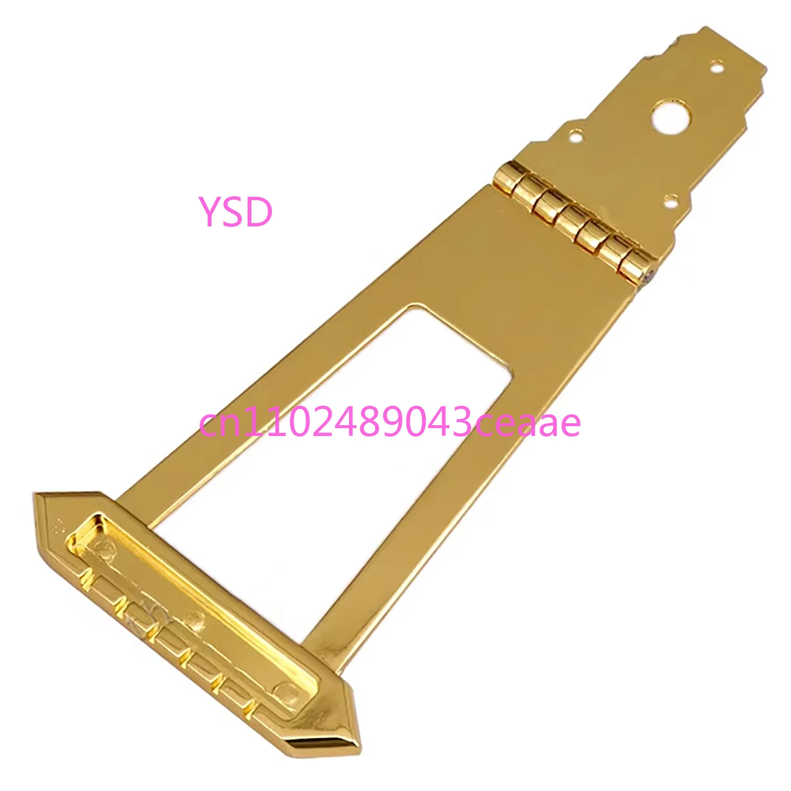

6 Strings Guitar Bridge Trapeze Tailpiece For Archtop Jazz Guitar Semi Hollow Body Electric Guitar Accessory Replacement Part