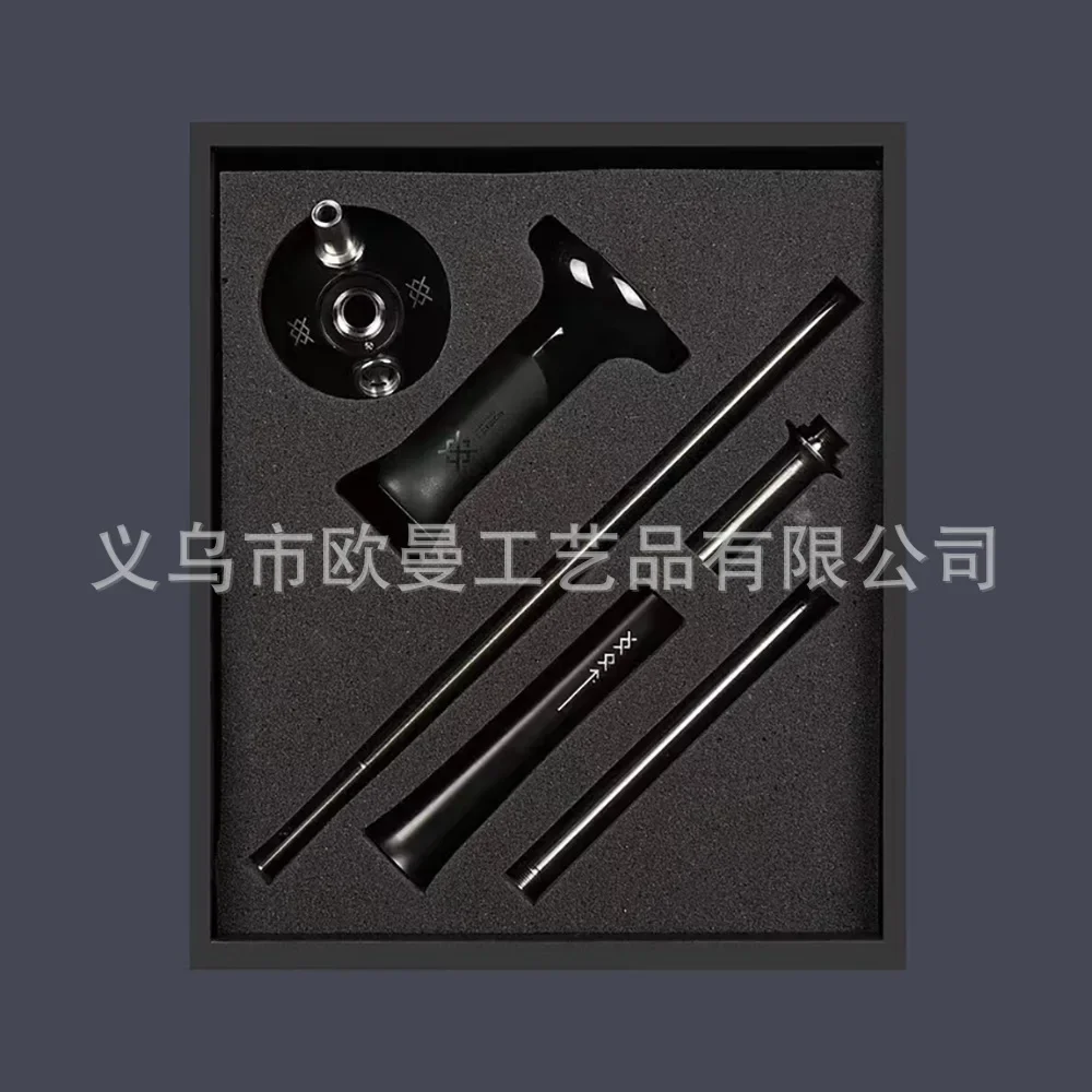 طقم شيشة دوشا 304 من الفولاذ المقاوم للصدأ طقم الشيشة الكبير للتدخين الشيشة الروسية مع زجاجة