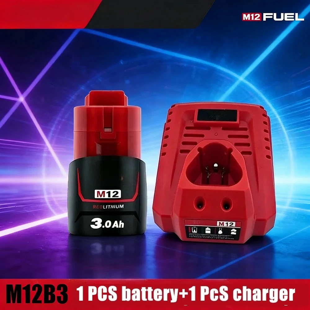 

12V M12HB3 3.0AH Rechargeable Battery M12-18FC Charger M12HB6 6.0AH,6000mAh,for Milwaukee electric drill