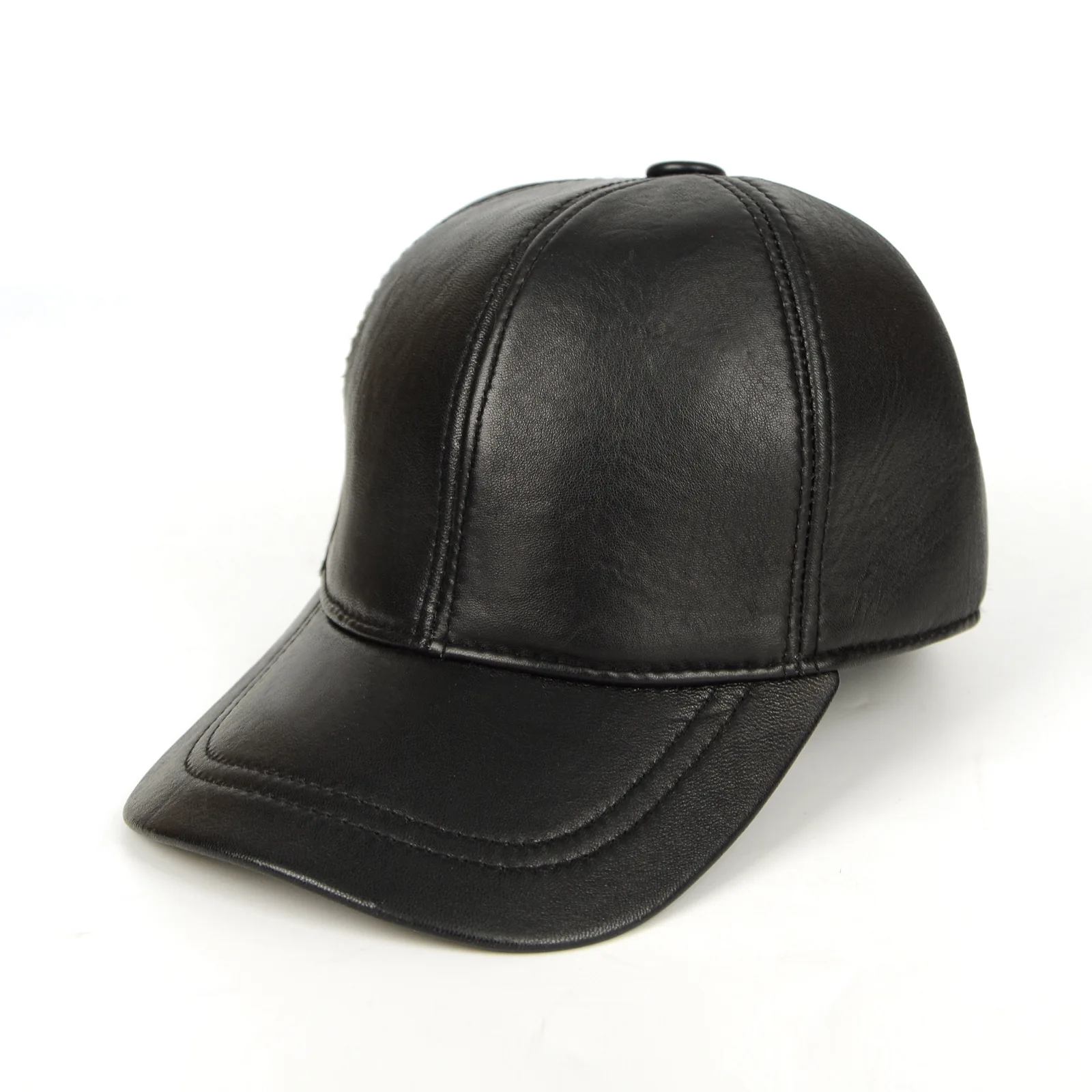 

Factory Sales Autumn Winter Sheepskin Men's Outdoor Leisure Warm Sun Hat Duck Tongue Hat Baseball Cap for Men