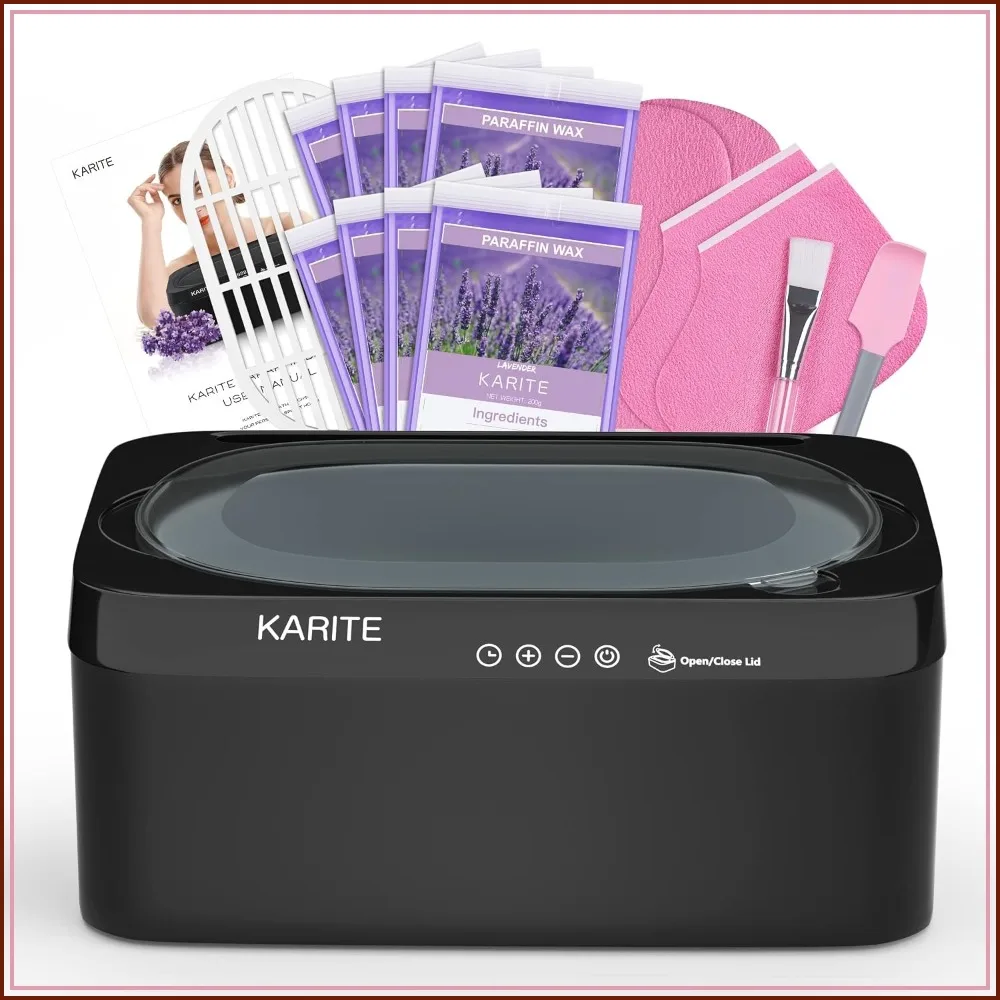 Auto Open Lid Paraffin Wax Machine for Hands & Feet, 20Min Fast Melt, Precision Temp Control, 4500ml with 8 Refills