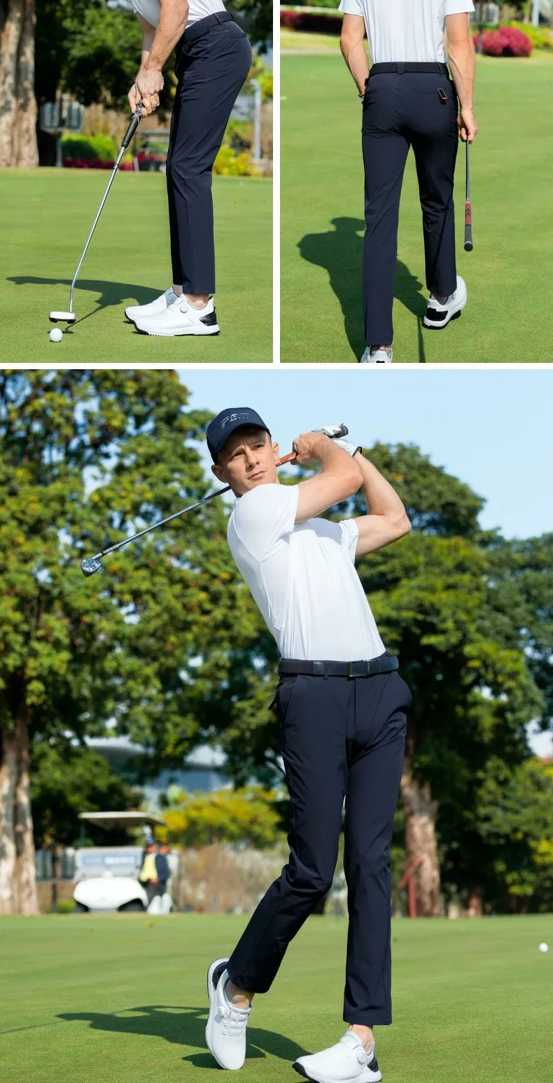 PGM Herren Golfhose Frühling/Sommer Sporthose mit elastischem Gürtel KUZ200 – Detail 9