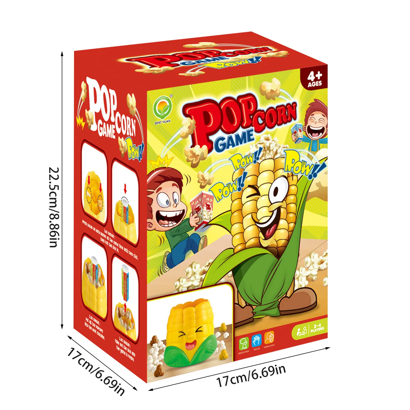 Kids Board Games For Family Night Party Games Who Get’s Most Popcorn Board Game For Adults And Kids 8-12, 2-4 Players